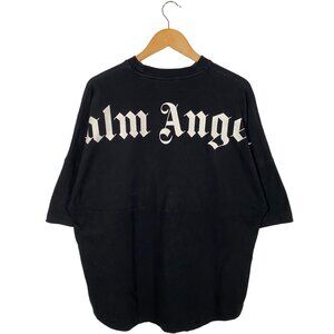 Palm Angels Classic Over Print Oversized T-shirt Black Men's size Small